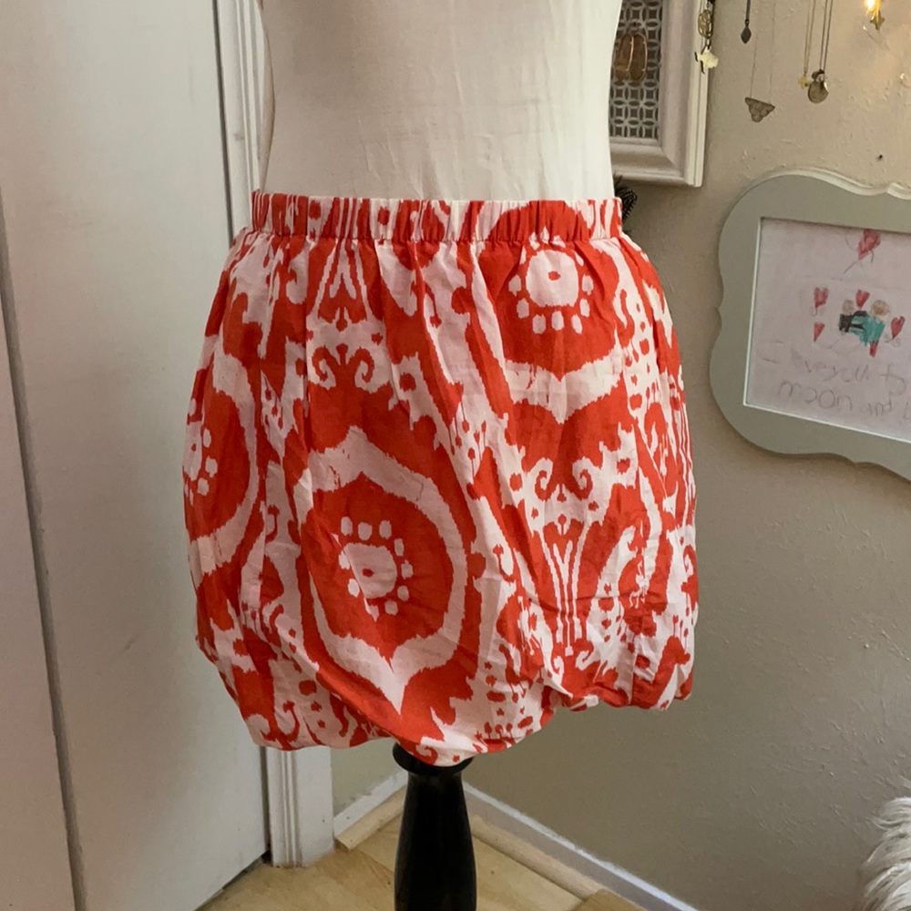 J. Crew Ikat Bubble Hem Skirt